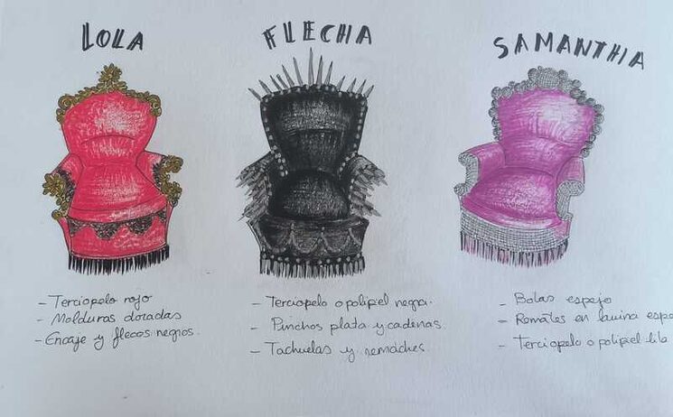 LOS TRES TRONOS DE NUESTRAS CONCURSANTES ACORDES A SU PERSONALIDAD