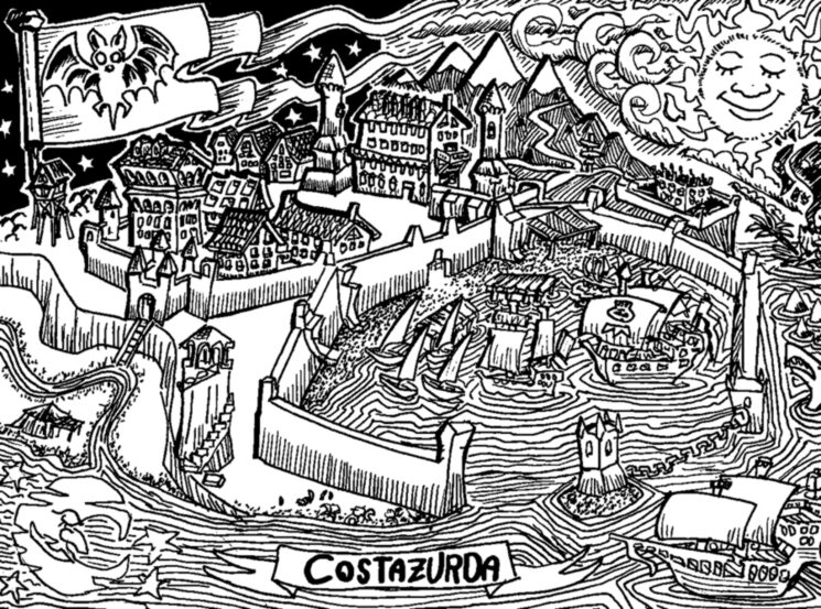 Costazurda es la ciudad marinera de una ambientación rolera muy marinera.