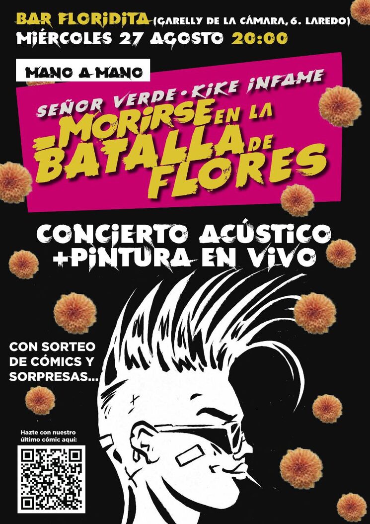 Cartel floreado para la ocasión...