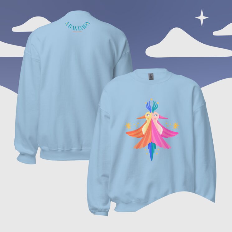 Sudadera con el logo de A Bandada 🩵