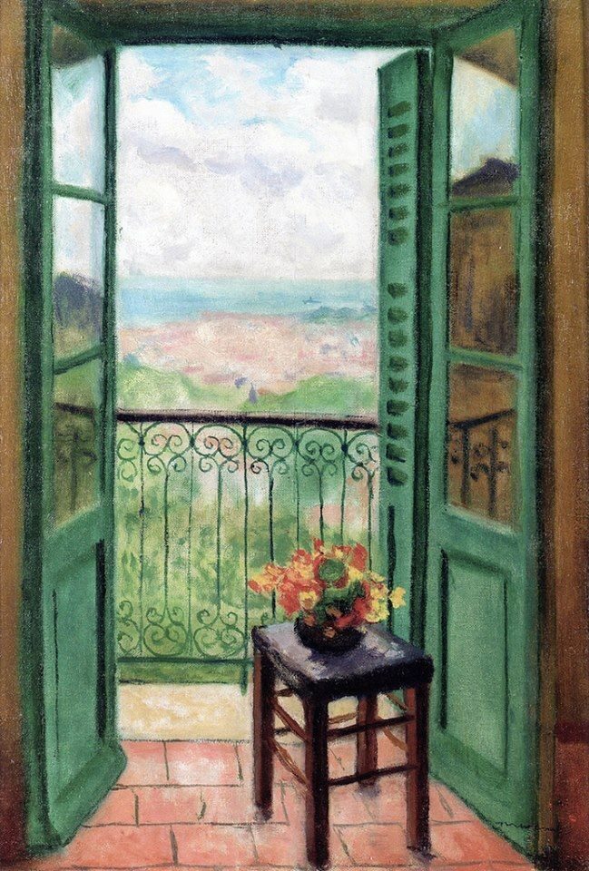 Ventana con vistas a la bahía de Argel, Albert Marquet (1945)