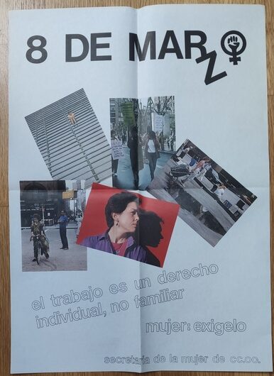 Cartel editado por la Secretaría de la Mujer de CCOO.