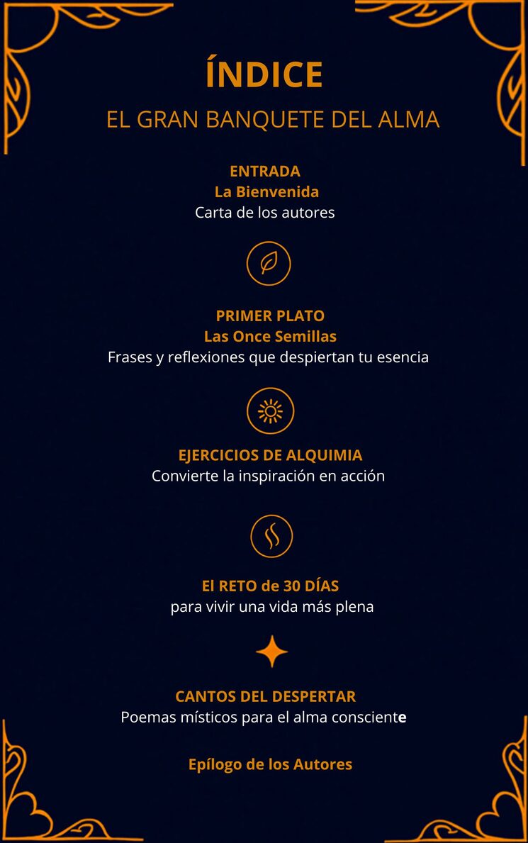 Menú degustación espiritual 