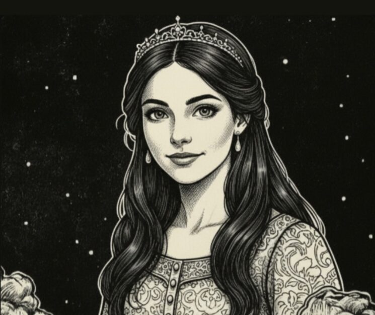 Una figura de belleza y fragilidad, atada a las expectativas de un papel clásico de cuento de hadas. Más símbolo que personaje, refleja tanto el atractivo como el vacío del tropo de la “damisela en apuros”.