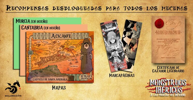 Recompensas gratuitas desbloqueadas hasta ahora.