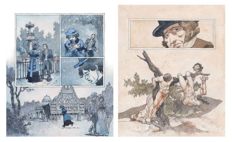 Algunas páginas de "El pacto de Goya" T2