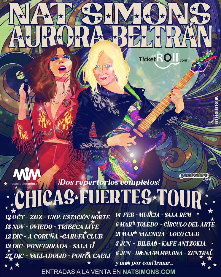 cartel gira "Chicas Fuertes" con Aurora Beltrán