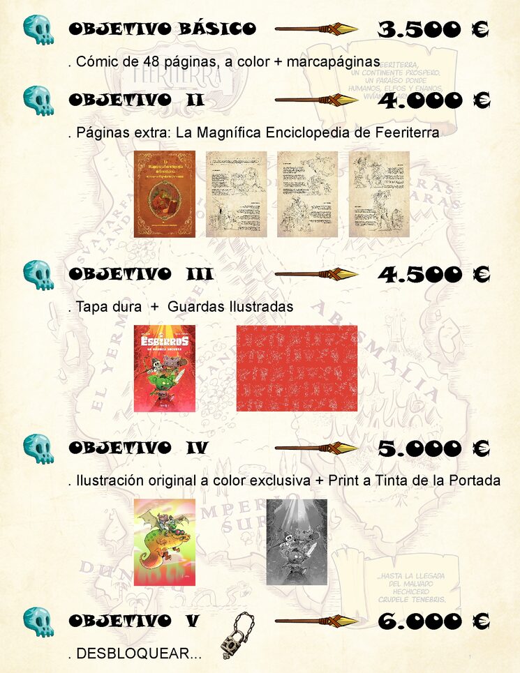 Objetivos extra desbloqueables