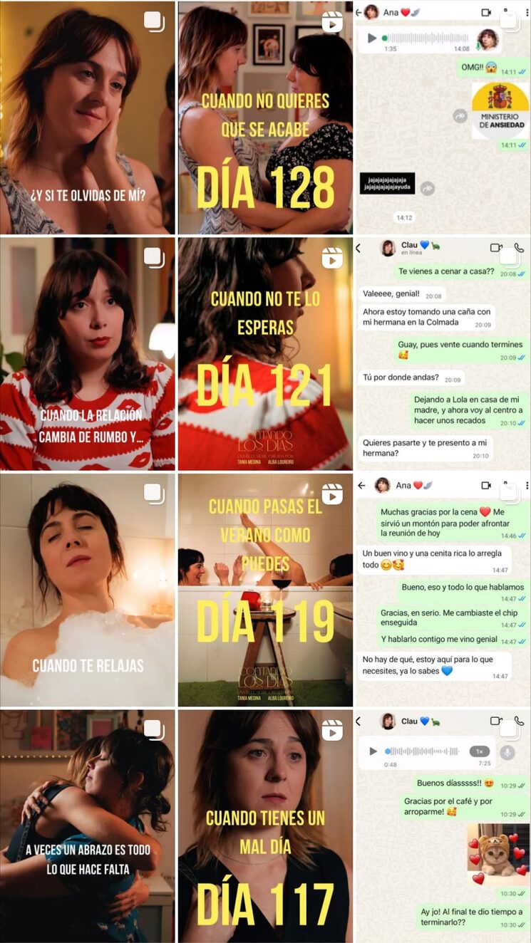 Feed Instagram @contandolosdias_serie