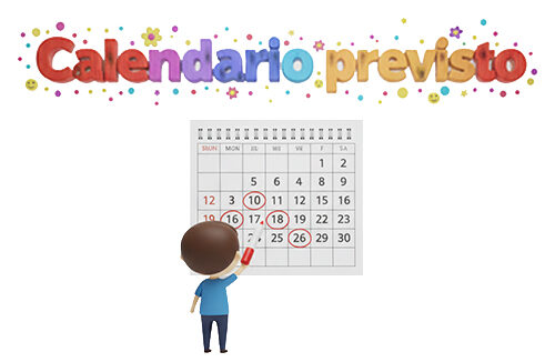 Calendario previsto