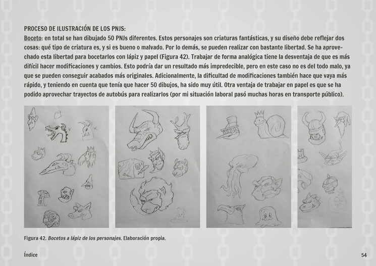 bocetos NPCs