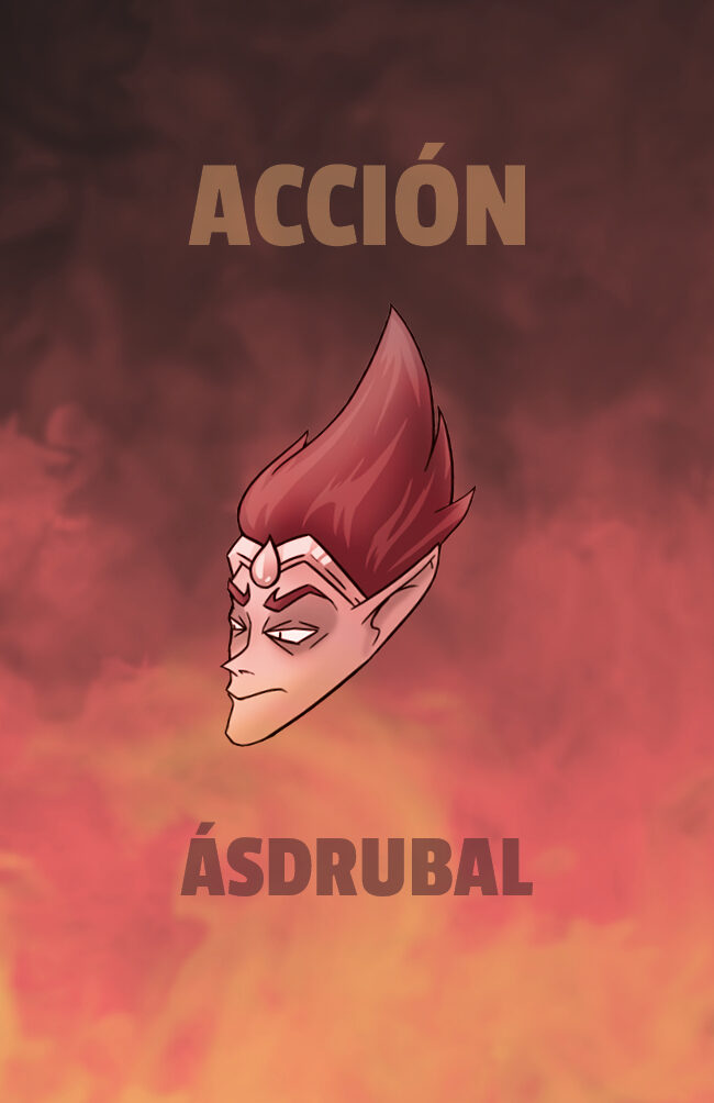Reverso de las cartas de acción de Ádrubal