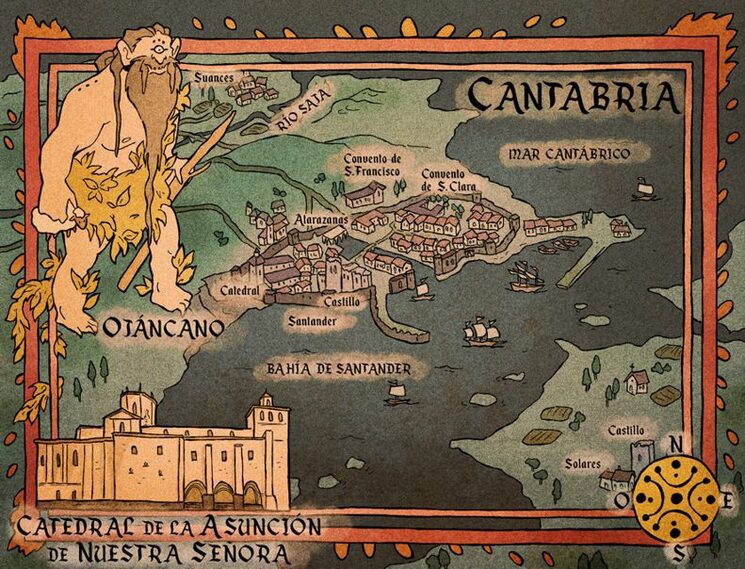 Mapa de Cantabria para todos los Mecenas