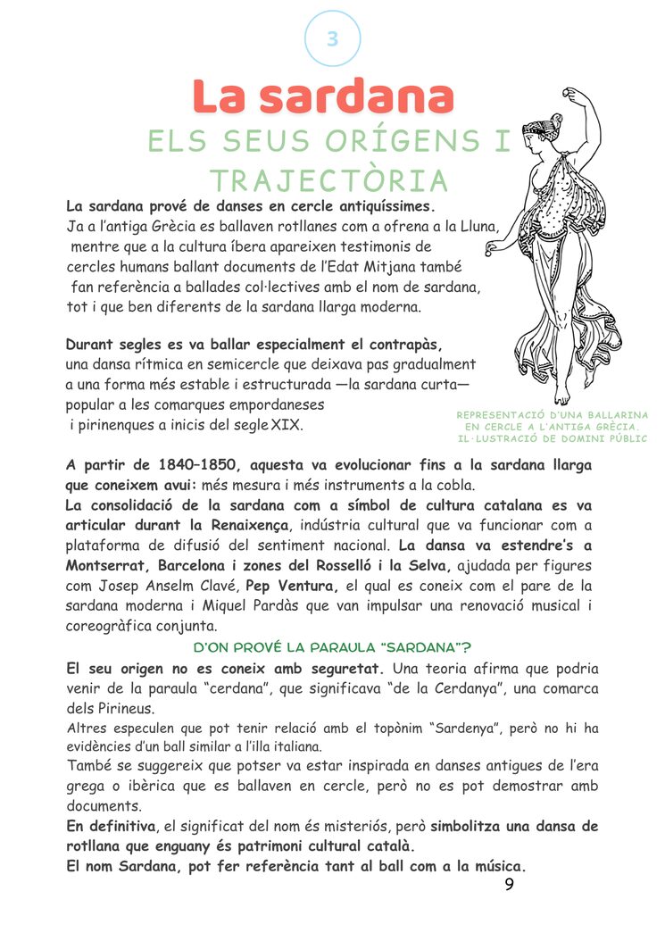 Imatge de la pàgina de la història i orígens de la sardana