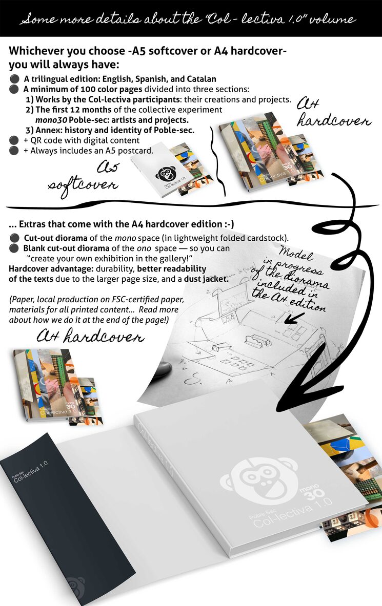 What you will find in the Col-lectiva volume. Details of the A5 and AA versions :-)