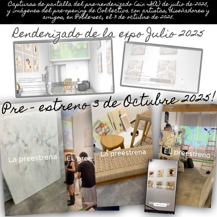 La pequeña expo después de una prueba general, se se desarrollar en *mono30* un espacio a gestión collectiva