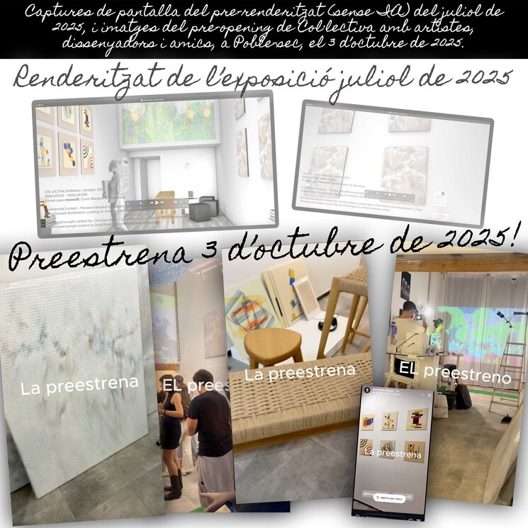 La petita expo, després d’una prova general, es desenvoluparà a *mono30*, un espai de gestió col·lectiva.