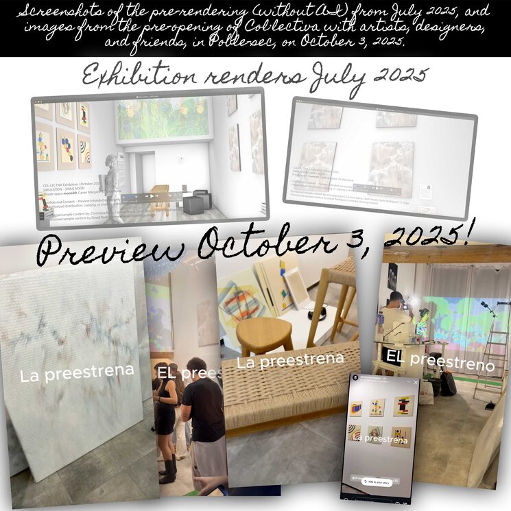 The small exhibition, after a general rehearsal, will take place at *mono30*, a collectively managed space.