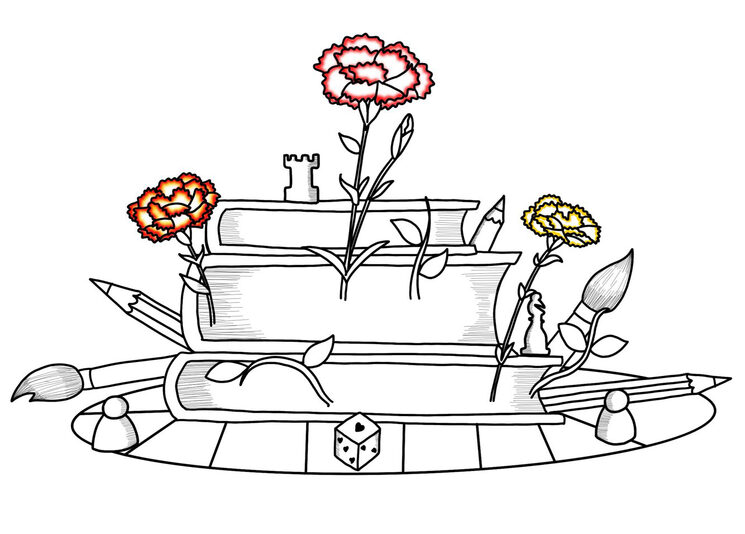 Boceto de ilustración para portada