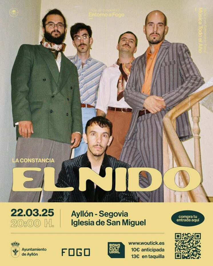 Cartel anunciando la presencia de El Nido en Ayllón
