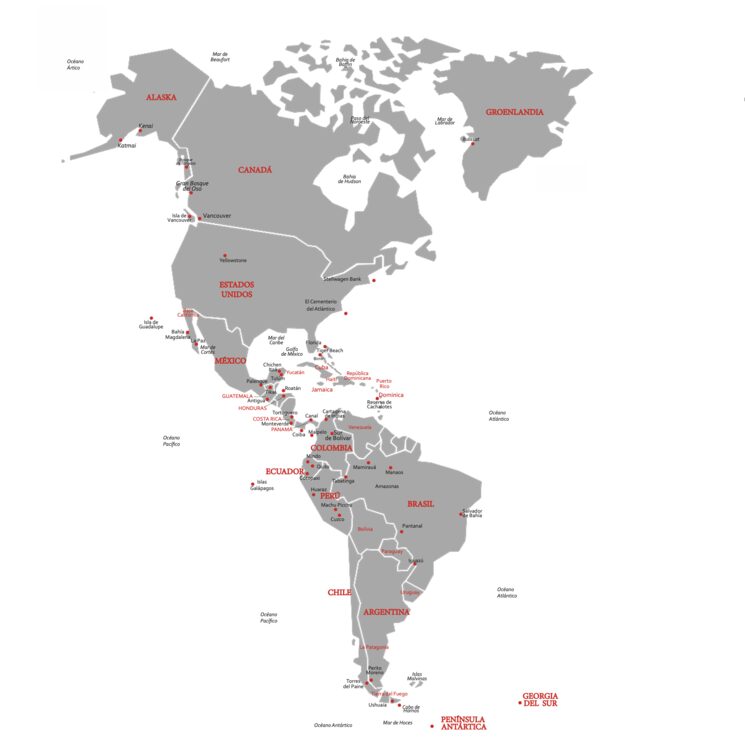 Libro AMÉRICA: mapa de los 50 lugares que tienen fotos en el libro
