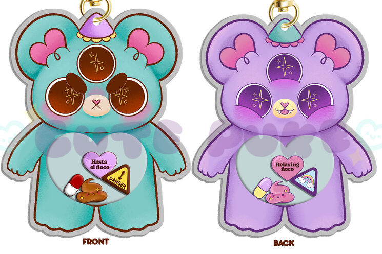 Detalle de los mini acrílicos