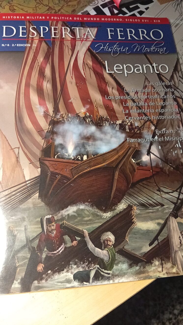 Galeras en plena batalla