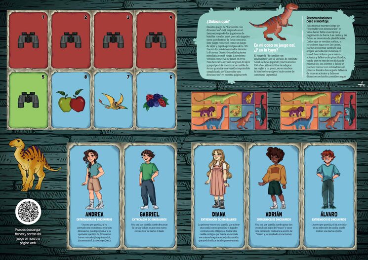 Los componentes "recortables" estarán disponibles de forma gratuita en PDF on-line por si se tiene alguna rotura o perdida.