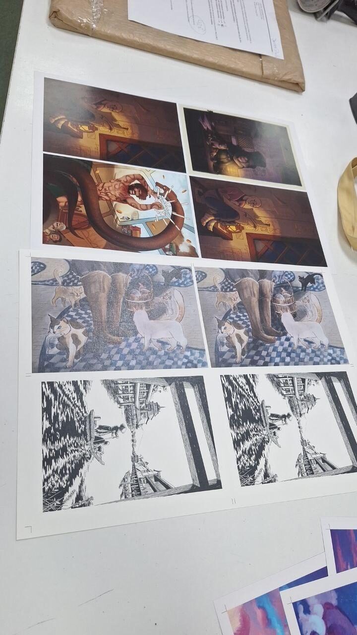 Prueba de impresión de láminas 