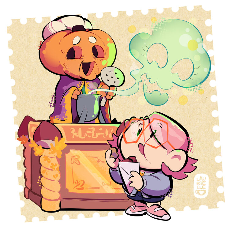 Gala comiendo castañas recién asadas y apenas envenenadas