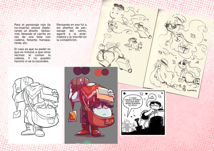 Una de las muuuuchas páginas que contiene el libro de bocetos