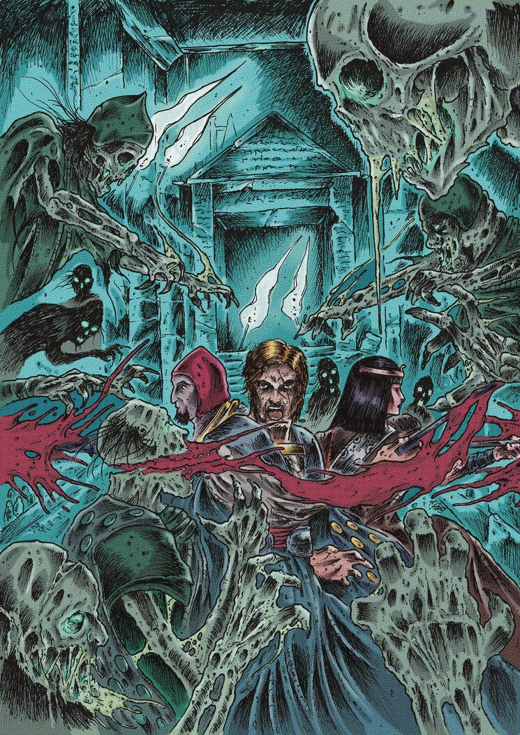 Ilustración de la portada de *Crónicas de Ha-K´am* por Penny Melgarejo