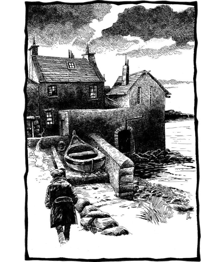 The Banshee´s cry es el único pub de Hangman´s Head. Tiene dos entradas visibles: una puerta que da a la calle principal del pueblo y otra que se abre al mar. Pero hay quien sabe de una tercera forma de entrar.