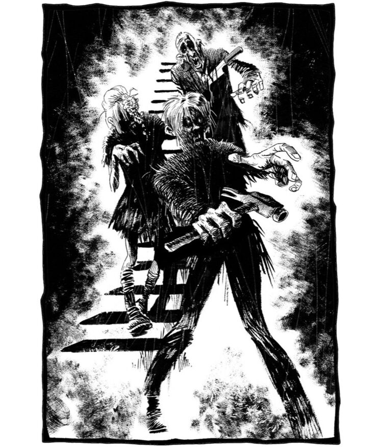 Los muertos no tendrán inconveniente en alzarse de nuevo para reclamar su ración de sangre, vísceras y entrañas en cuanto sepan que Bill el Largo está trasegando cerveza negra en las inmediaciones.