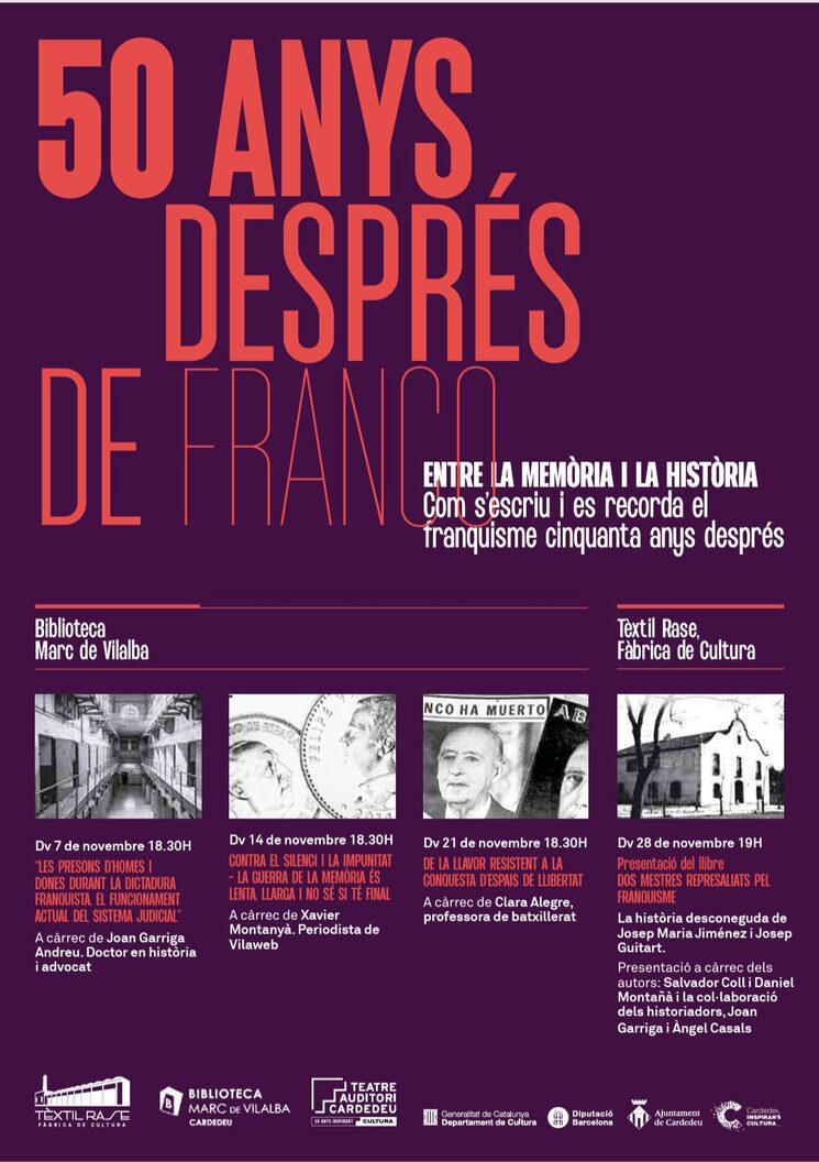 50 ANYS DESPRÉS DE FRANCO: entre  la memòria  i la història.
