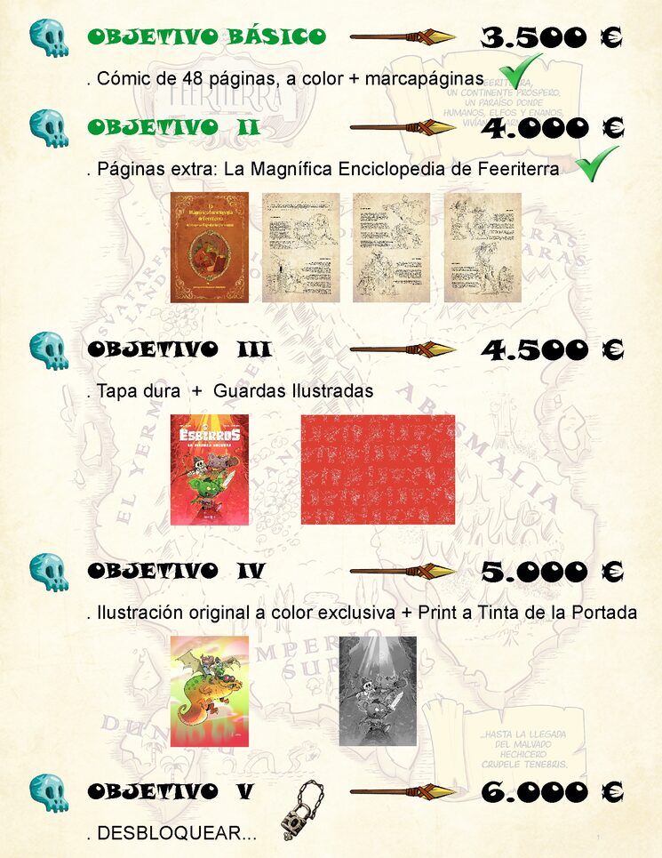 Objetivos extra desbloqueables