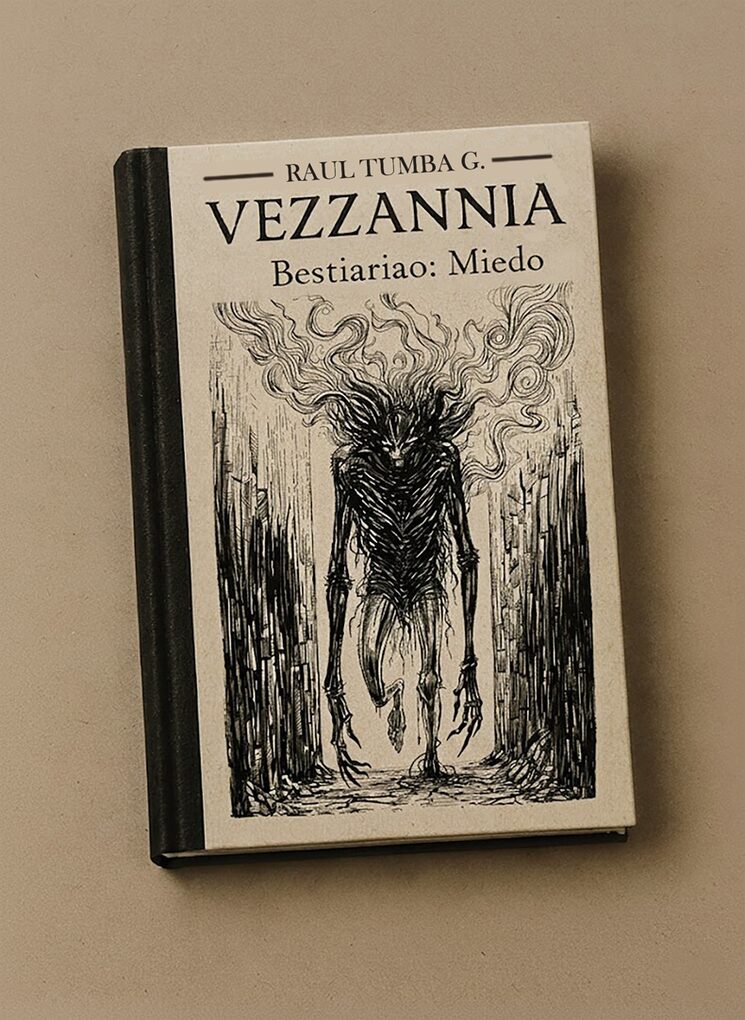 Maqueta conceptual del libro Vezzannia. Portada sujeta a cambios.