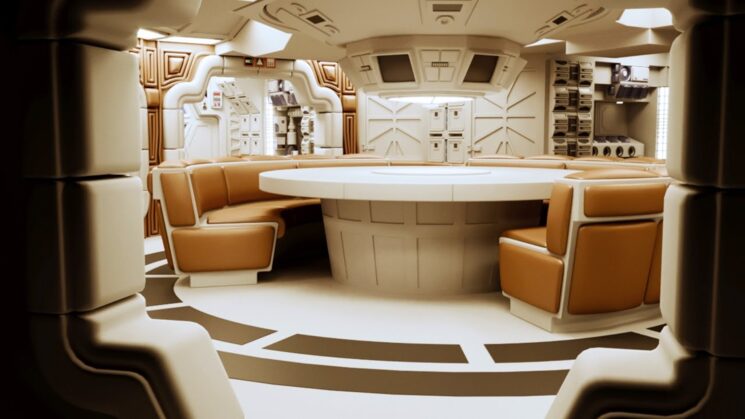Render digital - Comedor de la Nostromo