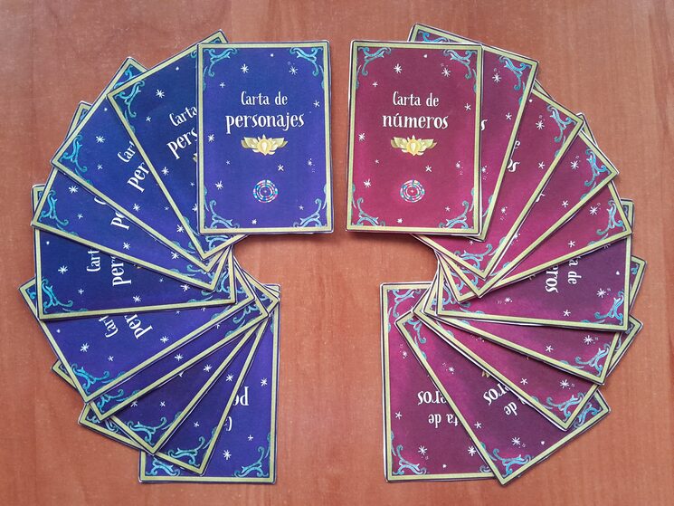 Barajas de cartas (personajes y números)