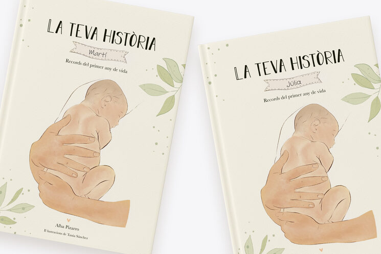 Portada amb espai per escriure el nom del vostre fill o filla