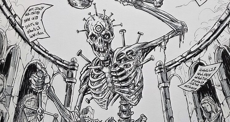 Dibujo interior del libro