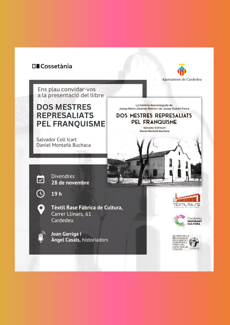 DIVENDRES 28 DE NOVEMBRE A LA TEXTIL RASE