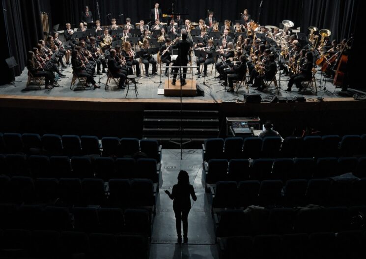 Moment de la gravació del disc a la Casa de Cultura de La Sénia, amb lo suport d