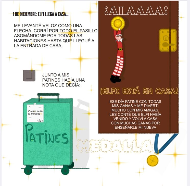 Elfi llega a casa...