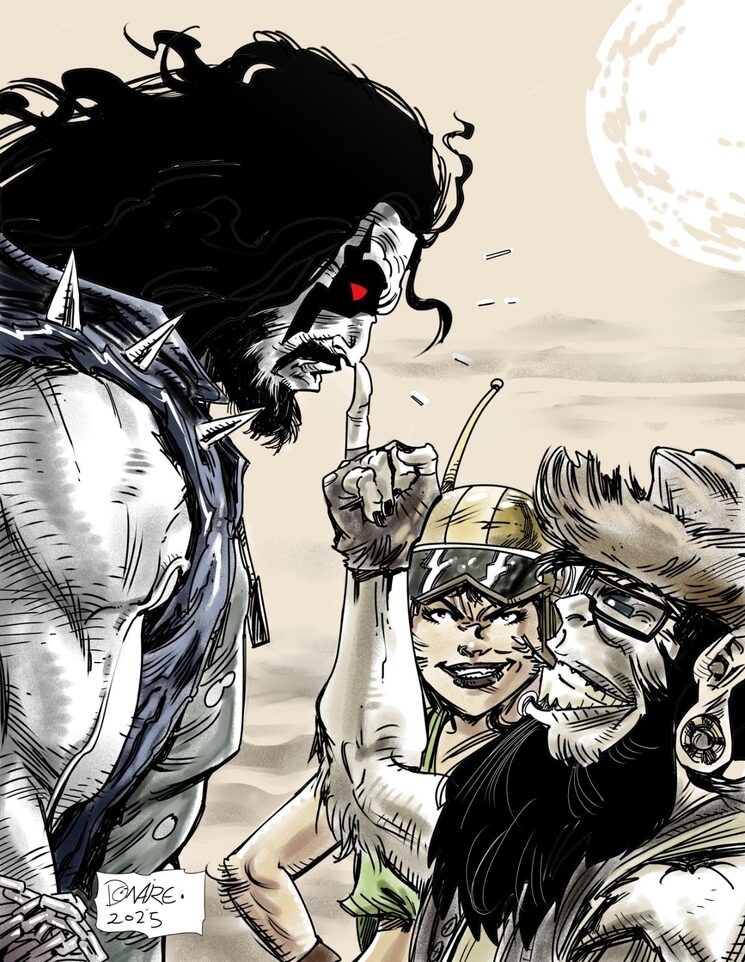 Lámina incluida en el cómic obra de Sal Donaire