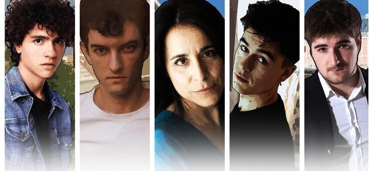 Daniel Triana, Nacho Maseda, Begoña Sánchez, Mario Alcoz y Javier Gallego.