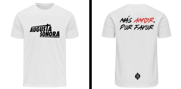 Camiseta "dame más amor" para hombre.