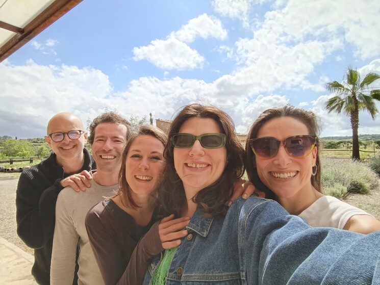 El día que vino Patricia Moro al estudio, a grabar sus tacones.