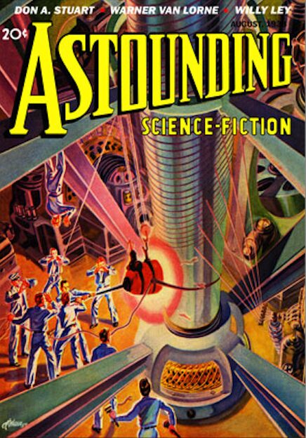 Portada de Astounding Science-Fiction, agosto de 1938