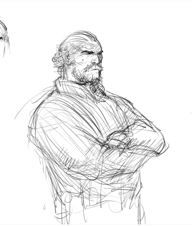 Estudio de personajes, McReady, por Jagoba Lekuona